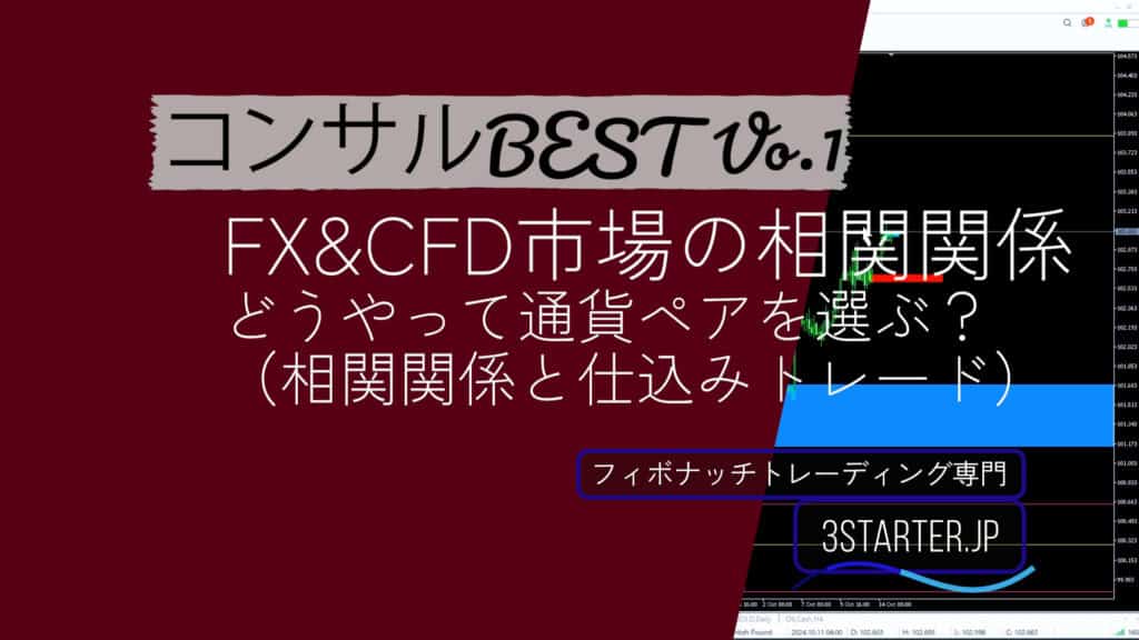 コンサルBEST　FX&CFD市場の相関関係　手法込みバージョン