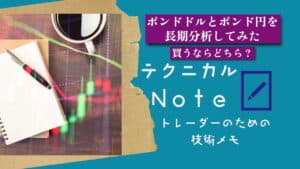 テクニカルnote ポンドドルとポンド円を長期分析してみた　買うならどっち？ vo18