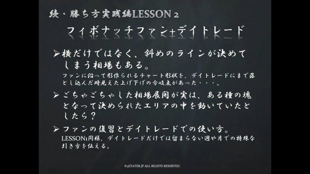続LESSON1 デイトレード手法×FE