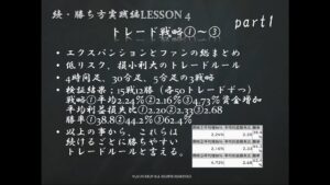 続LESSON4 トレード戦略1~3