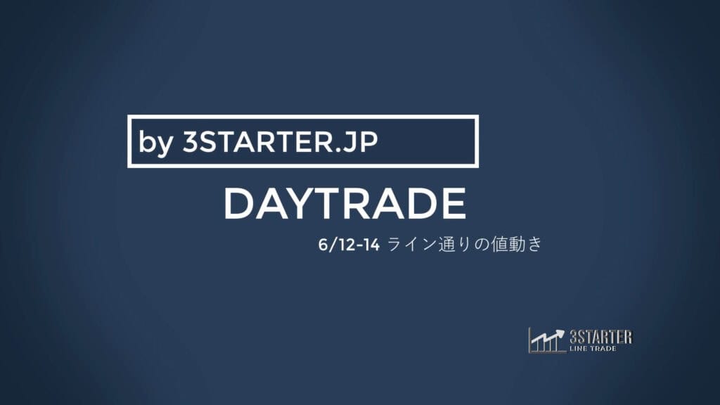 DAYTRADE 6/12 ライン通りの動き